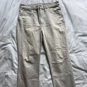 Madewell Slim Demi Boot Jeans 29 Gray